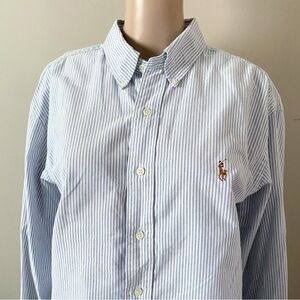 Polo by Ralph Lauren Light Blue Striped Shirt